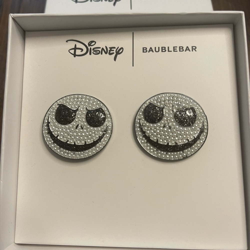 🎃Disney Baublebar Jack Skellington Nightmare Before Christmas Halloween Earrings
